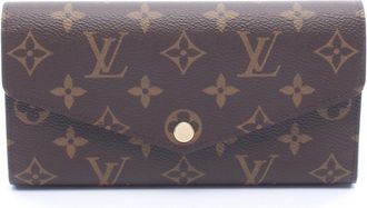 Louis Vuitton Monogram Brown Fuchsia Pink Monogram Pvc Long Wallet (Bi-Fold) (Pre-Owned)