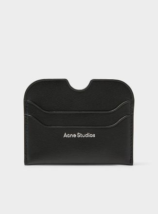 Acne Studios Mens Leather logo card holder
