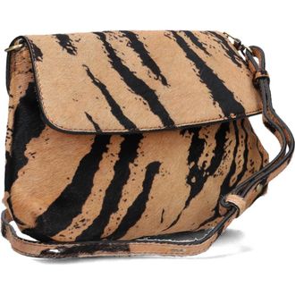 Becks&ouml;ndergaard Tassen, Dames, Beige, ONE Size, Dierenprint Flap Tas voor Vrouwen