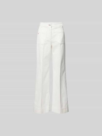 Victoria Beckham Jeans mit Label-Stitching in Weiss, Gr&ouml;&szlig;e 26