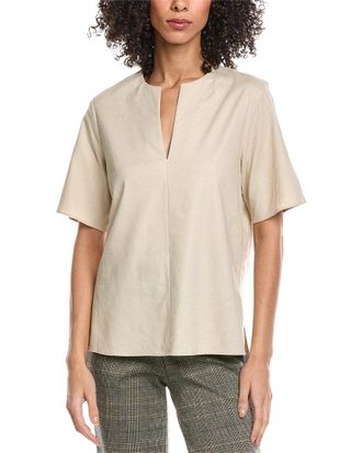 Vince Easy Linen-Blend Top
