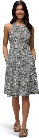 Prana Jewel Lake Summer Dress Womens Clothing Black Blossom : LG (Womens 12-14), Elastane/Polyester