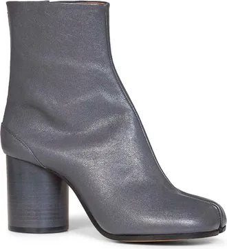 Maison Margiela Womens Ankle Boots Tabi Nappa Leather Grey Goatskin