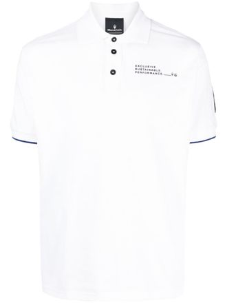 North Sails Polo con stampa grafica - Bianco