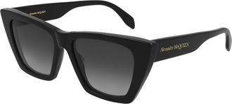 Alexander McQueen AM0299S 001 Womens Sunglasses Black Size 54 - Free RX Lenses - Free RX Lenses