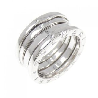 Bulgari Silver White Gold (18K) Band Ring (Pre-Owned)