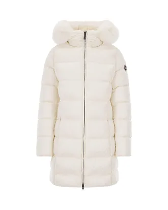 Colmar Fur-Trimmed Hooded Down Jacket - Beige
