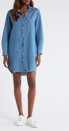 Frank & Eileen Mary Classic Long Sleeve Shirtdress in Vintage Stonewashed Indigo at Nordstrom, Size Xx-Small