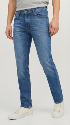 Jack & Jones Regular-fit-Jeans JACK & JONES JJICLARK mit Used-Look und Stretch f&uuml;r den Alltag, Herren, Gr. 29, L&auml;nge 32, blau denim, Denim/Jeans, Obermaterial: 98%