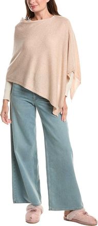 Sofiacashmere Sofiacashmere Jersey Solid Wool & Cashmere-Blend Poncho