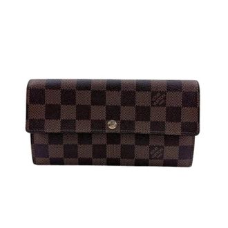 Louis Vuitton Pre-owned Wallets, female, Brown, Size: ONE SIZE Pre-owned Long Wallet (Tri-fold)