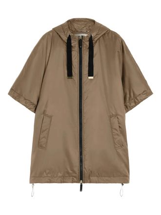 Max Mara hooded zip-fastening jacket - Neutrals