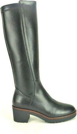 DL Sport 6413 High Boot - Dames - Hoge Laarzen - Zwart - 39 EU - Leer - Schoenen