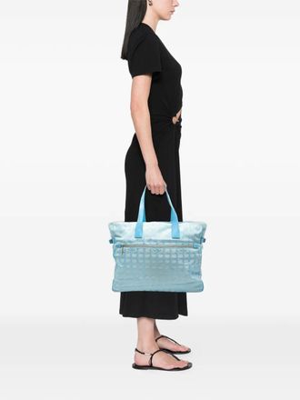 Chanel 2002-2003 New Travel Line Nylon tote bag - Blauw