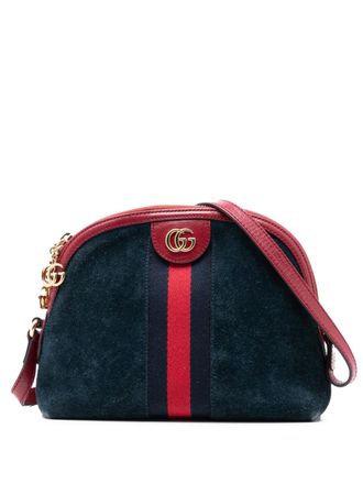 Gucci 2016-2025 Small Suede Ophidia Dome crossbody bag - unisex - Calf Leather/Suede/Leather - One Size - Blue