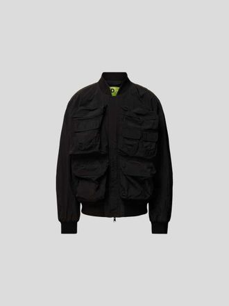 Diesel Bomberjacke mit Stehkragen in Black, Gr&ouml;&szlig;e 50