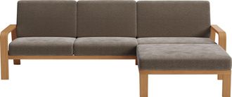 Sit&more Ecksofa »Kolding L-Form« Armlehnen aus eichefarbigem Buchenholz, verschiedene Bezüge und Farben