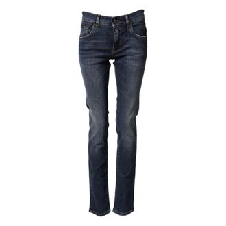 Dolce & Gabbana Dames, Jeans, Blauw, Maat: XS Katoen