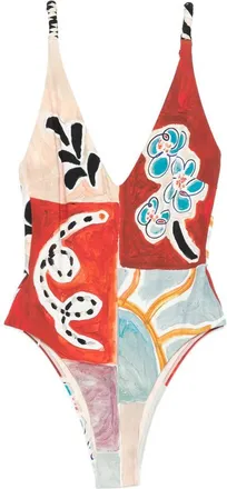 Alemais Michelle V Neck One Piece