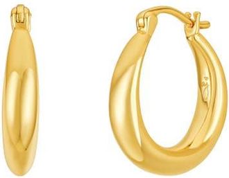 Untamed Petals Nadia Classic Gold Hoops at Nordstrom