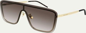Saint Laurent Mask Shield Mirrored Sunglasses