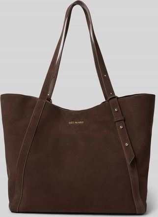 Hey Marly Handtasche aus Kalbsleder mit Label-Detail Modell Pretty Wonder in Dunkelbraun, Gr&ouml;&szlig;e 1