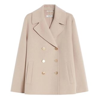Max Mara Jassen, Dames, Beige, XS, Wol, Margot Jacket