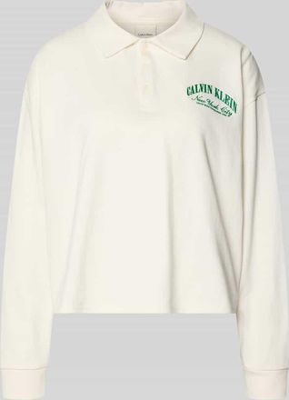 Calvin Klein Underwear Loose Fit Pyjama-Oberteil aus reiner Baumwolle in Offwhite, Gr&ouml;&szlig;e XL