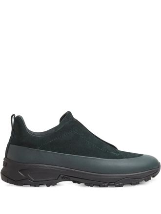 Ermenegildo Zegna Monte Triple Stitch sneakers - men - Bovine Leather/Rubber/Calf Suede/Calf Leather - 10.5 - Green