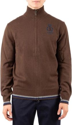 La Martina Maglia - Heren - Vesten - Bruin - XL - Truien & Vesten