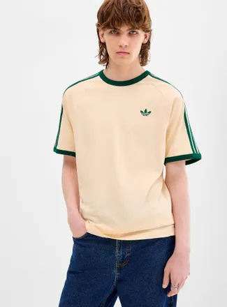 adidas Mens 3-stripe ringer T-shirt