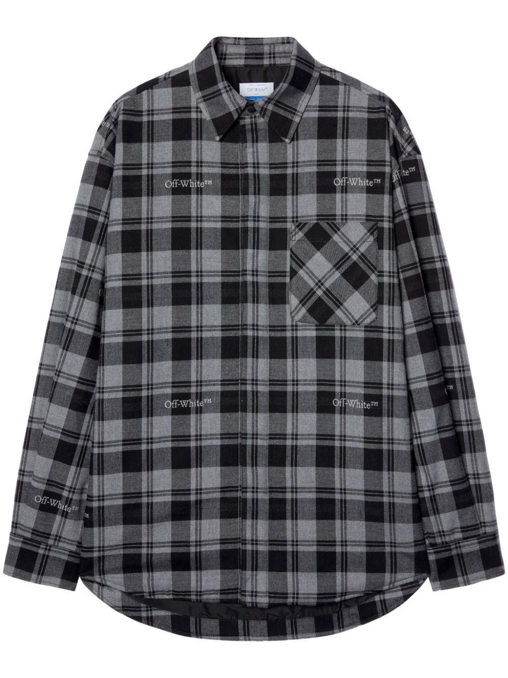 Flannel' 'Check Tシャツ・カットソー overshirt Off-White