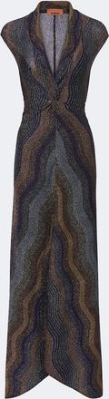Missoni Knitted lam&eacute; maxi dress