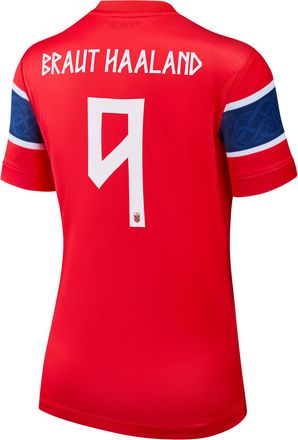 Nike Erling Braut Haaland Norway National Team 2026 Stadium Home Nike Womens Dri-FIT Soccer Jersey in Red | NN203949387-NOR