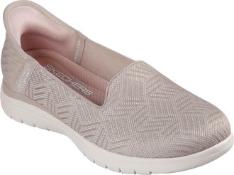 Skechers On-the-GO Flex - Clover Textile Womens Taupe Standard Trainers - Size UK 4