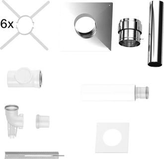 Bosch Accesorios De Escape Fc-set80-c93x (trasero Juego B&aacute;sico C93x, D:80/125mm, Acero Inoxidable, 7738112741