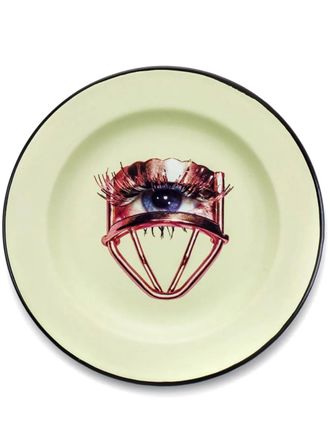 Seletti 16844 Enamel Eye plate - unisex - Enamel/Metal - OS - Green
