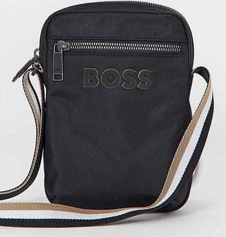 HUGO BOSS Catch Logo Cross Body Bag - Black