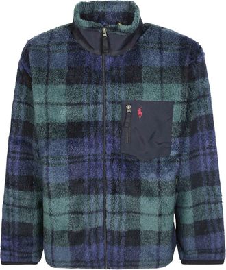 Polo Ralph Lauren Double-Knit Full-Zip Hoodie - Heren - Fleece jassen - Blauw - L - Katoen - Fitness