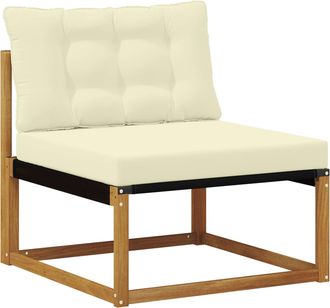 vidaXL Vidaxl Sof&aacute; Intermedio De Exterior Madera De Acacia S&oacute;lida Natural