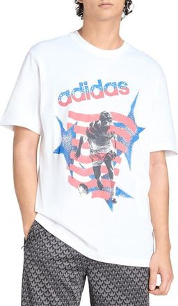 adidas Archive Football Stars Graphic T-Shirt in White at Nordstrom, Size Xx-Large