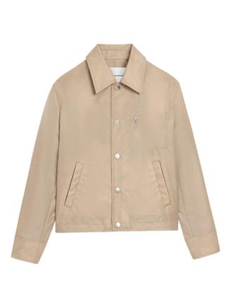 Ami Beige Water-Repellent Jacket with Minimalist Design