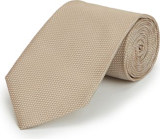Oliver Brown Italian Pure Silk Tie - Champagne