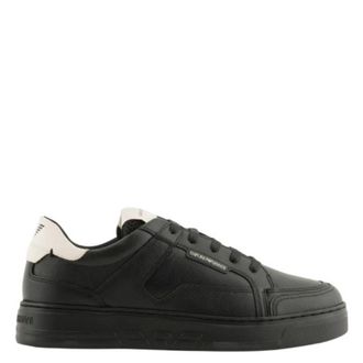 Emporio Armani Hammered-Leather Sneakers, Brand Size 10 ( US Size 11 )