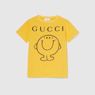 Gucci Kids - Cotton T-shirt With Print, Size 10 years, Yellow, Ready-to-wear