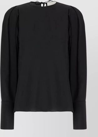 Erika Cavallini Semi Couture silk blend blouse