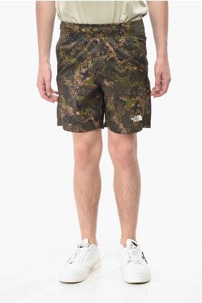 The North Face Shorts Patterned FOREST OLIVE with Elastic Waist size Xs