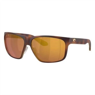 Costa Mens Trades Sunglasses In Matte Tort Gold Mirror 580P