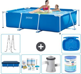 Intex Piscina Con Estructura Rectangular - 220x150x60 Cm - 7-piezas S30018
