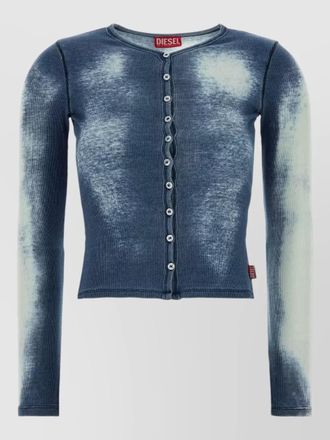 Diesel stretch cotton t gabriel cardigan tie dye
